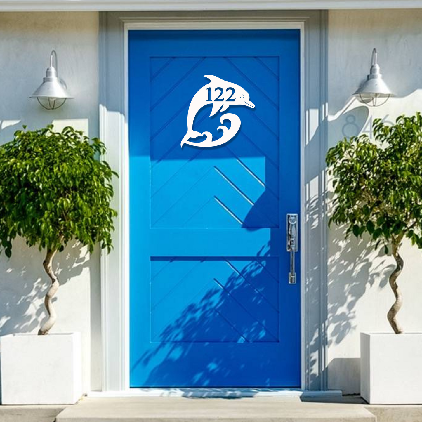 House Number Plaque - Dolphin