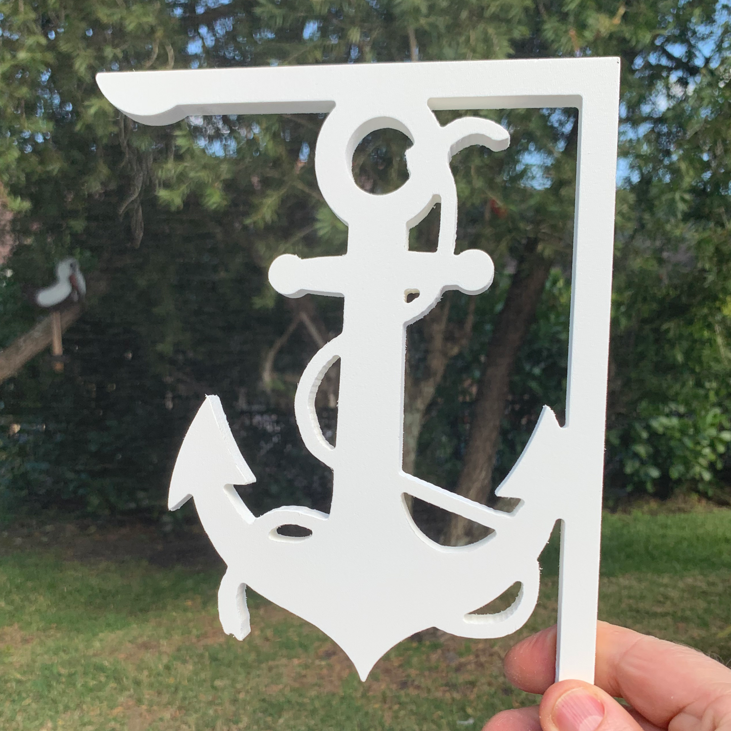 Screen Door Decor - Anchor With Rope Small X2, Custom Mailbox, Bracket, Outdoor Decor, 7x9 inch Free Shipping to Mainland USA