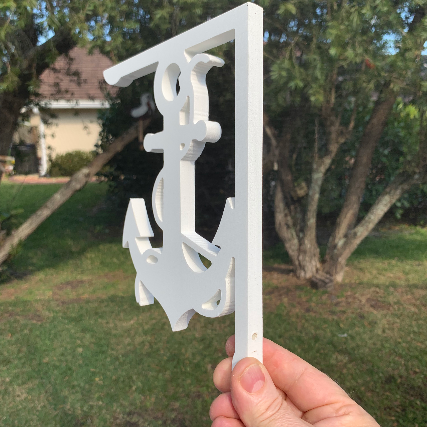 Screen Door Decor - Anchor With Rope Small X2, Custom Mailbox, Bracket, Outdoor Decor, 7x9 inch Free Shipping to Mainland USA