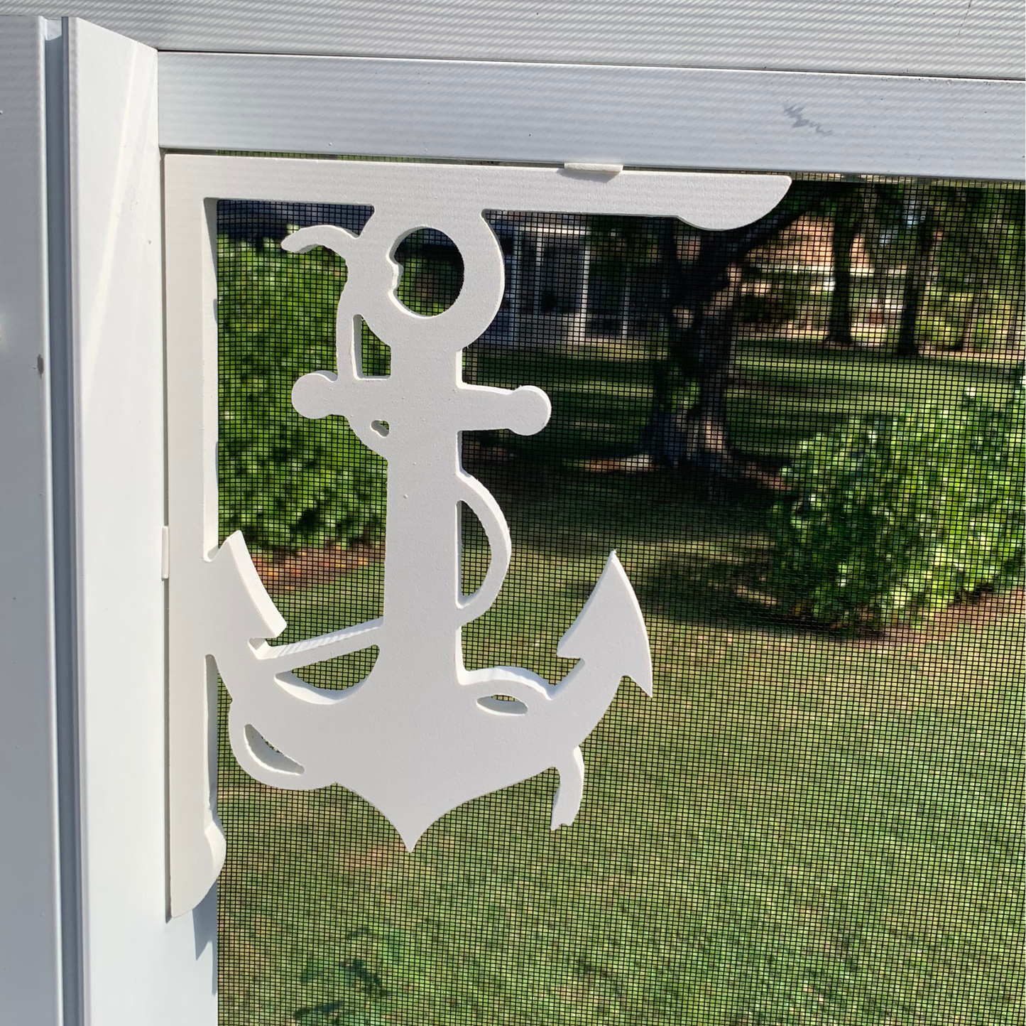 Screen Door Decor - Anchor With Rope Small X2, Custom Mailbox, Bracket, Outdoor Decor, 7x9 inch Free Shipping to Mainland USA