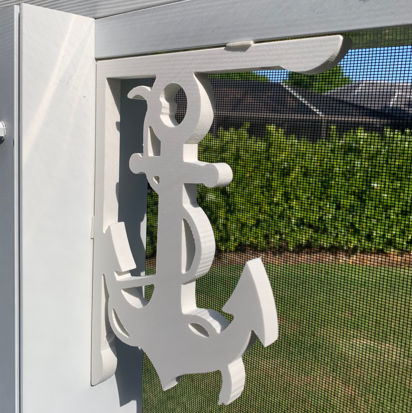 Mailbox Bracket - Anchor with Rope - Small 7" x 9"