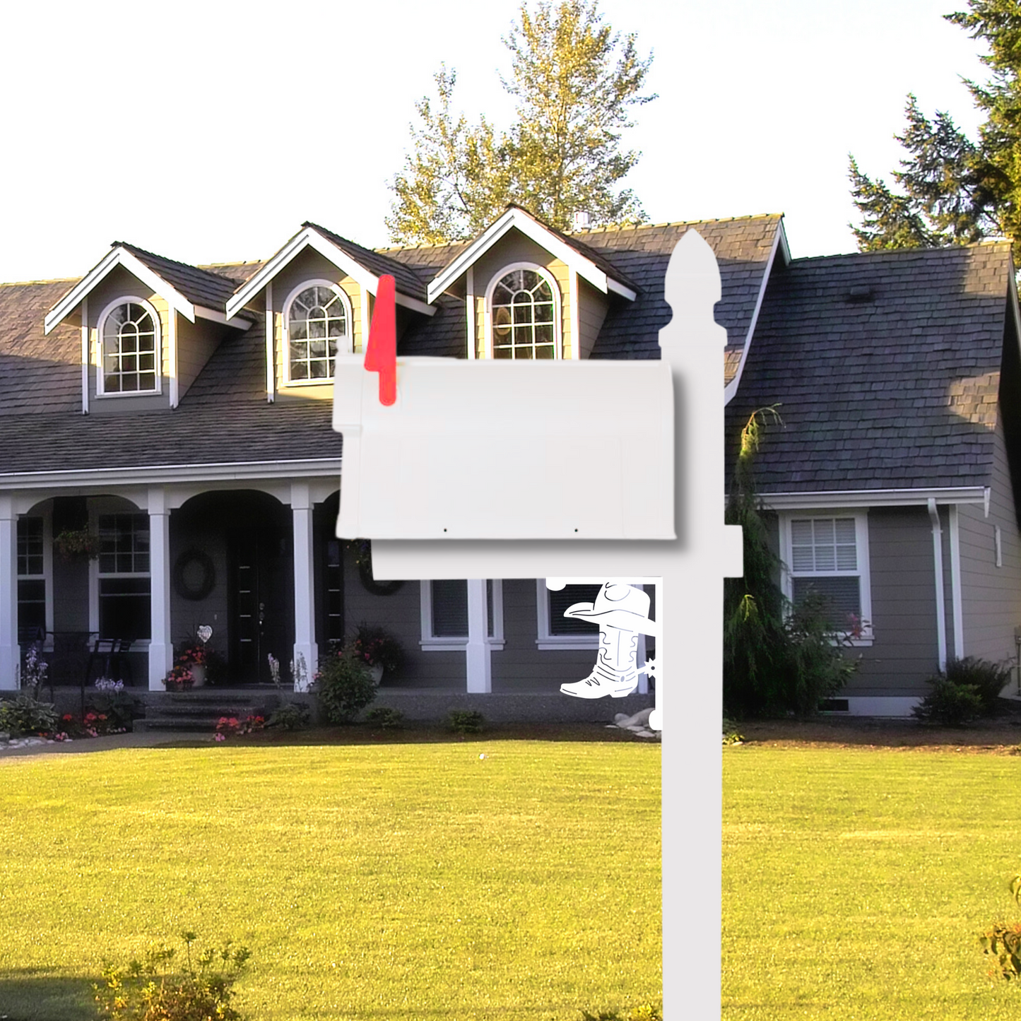 Mailbox Bracket - Cowboy Boot - Small 7" x 9"