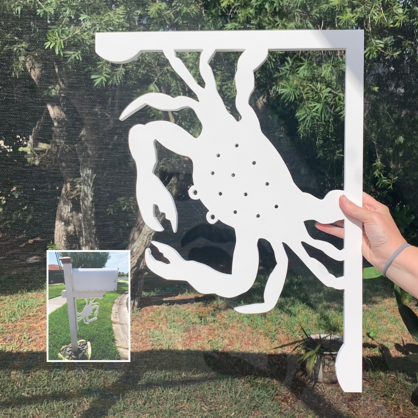 Mailbox Bracket - Crab - Large 16" x 21"