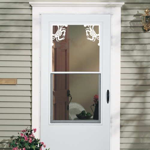 Screen Door Decor - Crab Small X2, Custom Mailbox, Bracket, Outdoor Decor, 7x9 inch Free Shipping to Mainland USA