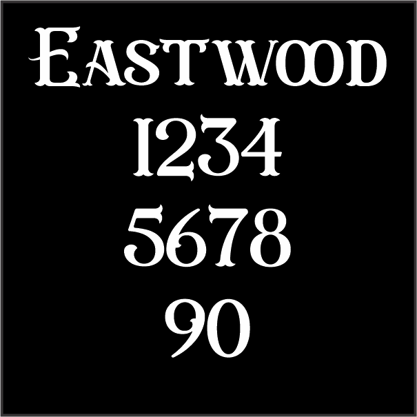 House Number Sign - Anchor with Rope