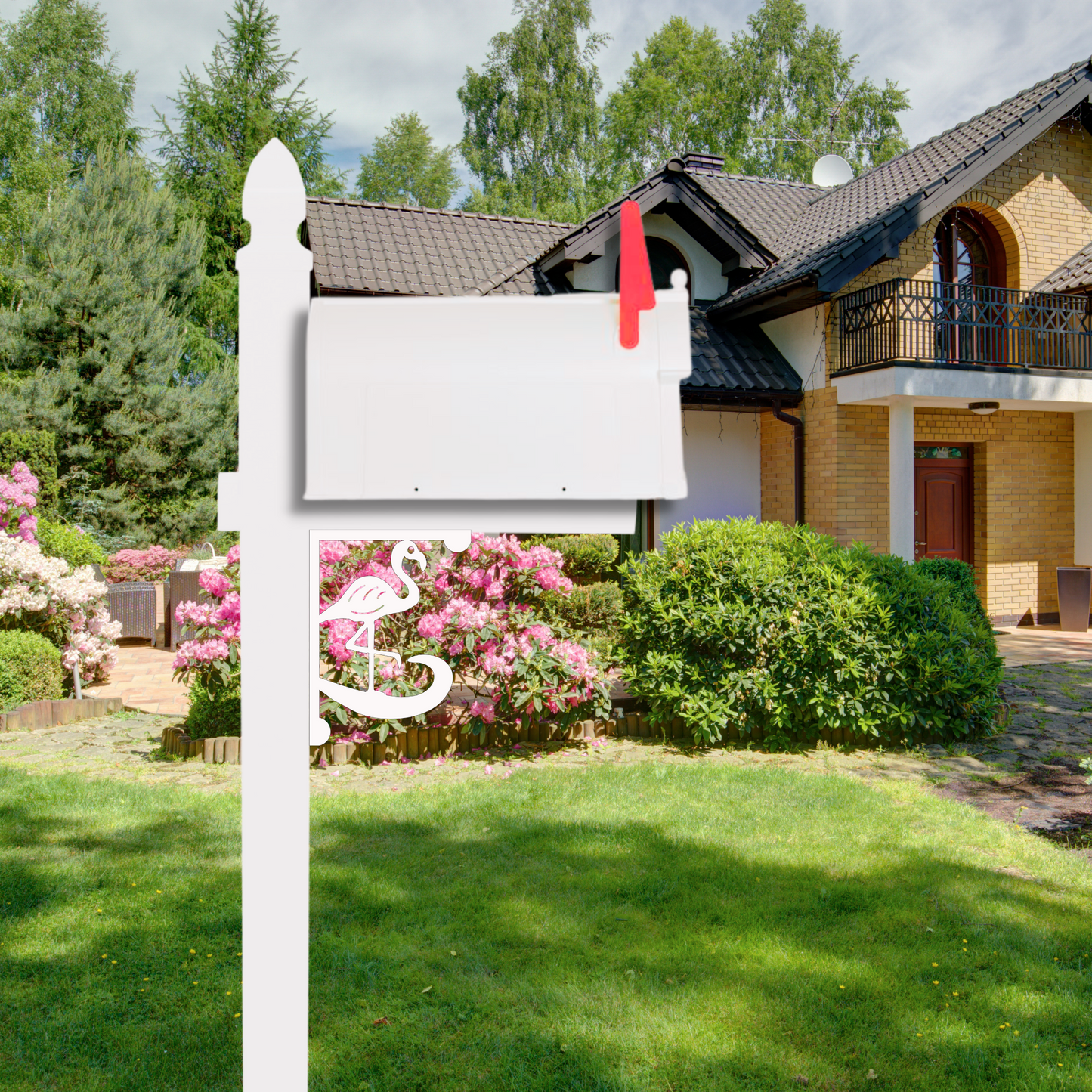Mailbox Bracket - Flamingo - Small 7" x 9"