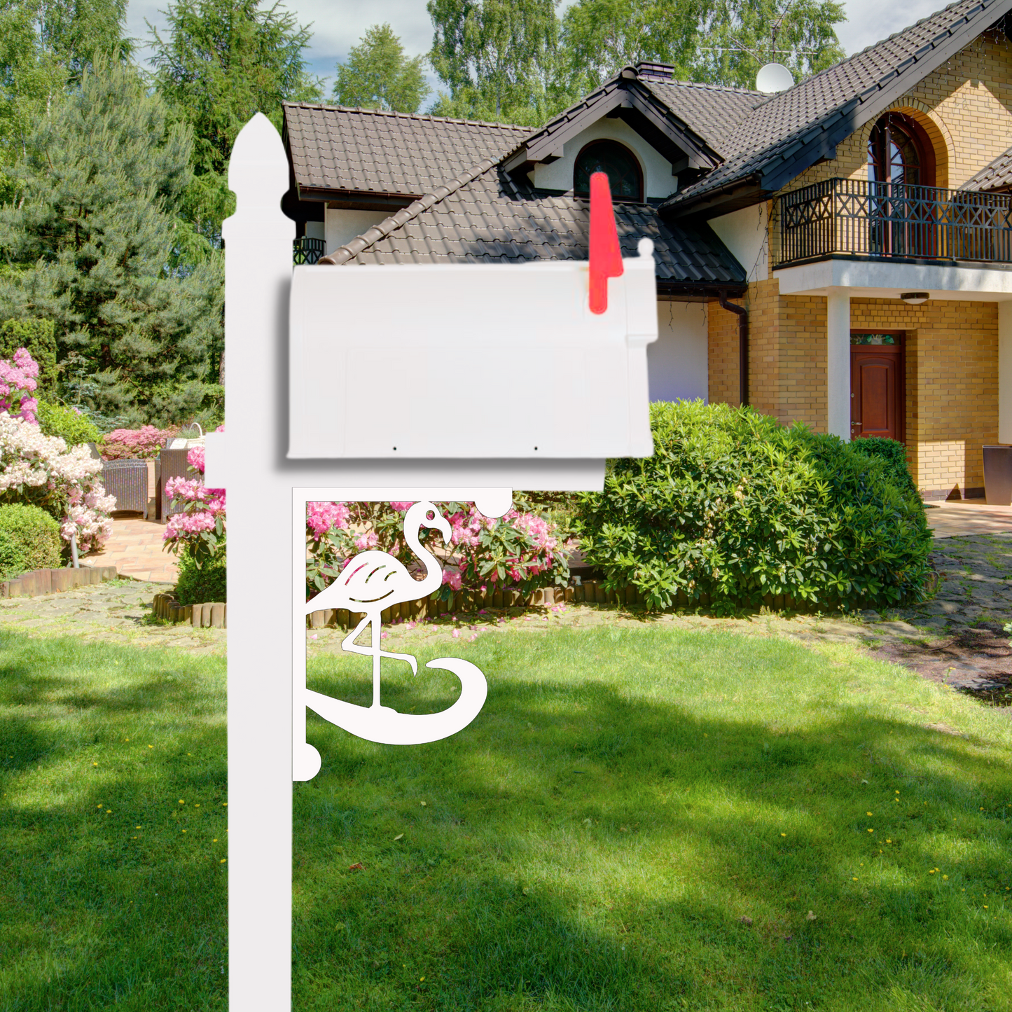 Mailbox Bracket - Flamingo - Medium 12" x 16"