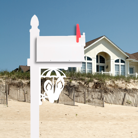 Mailbox Bracket - Flip Flop Umbrella - Medium 12" x 16"