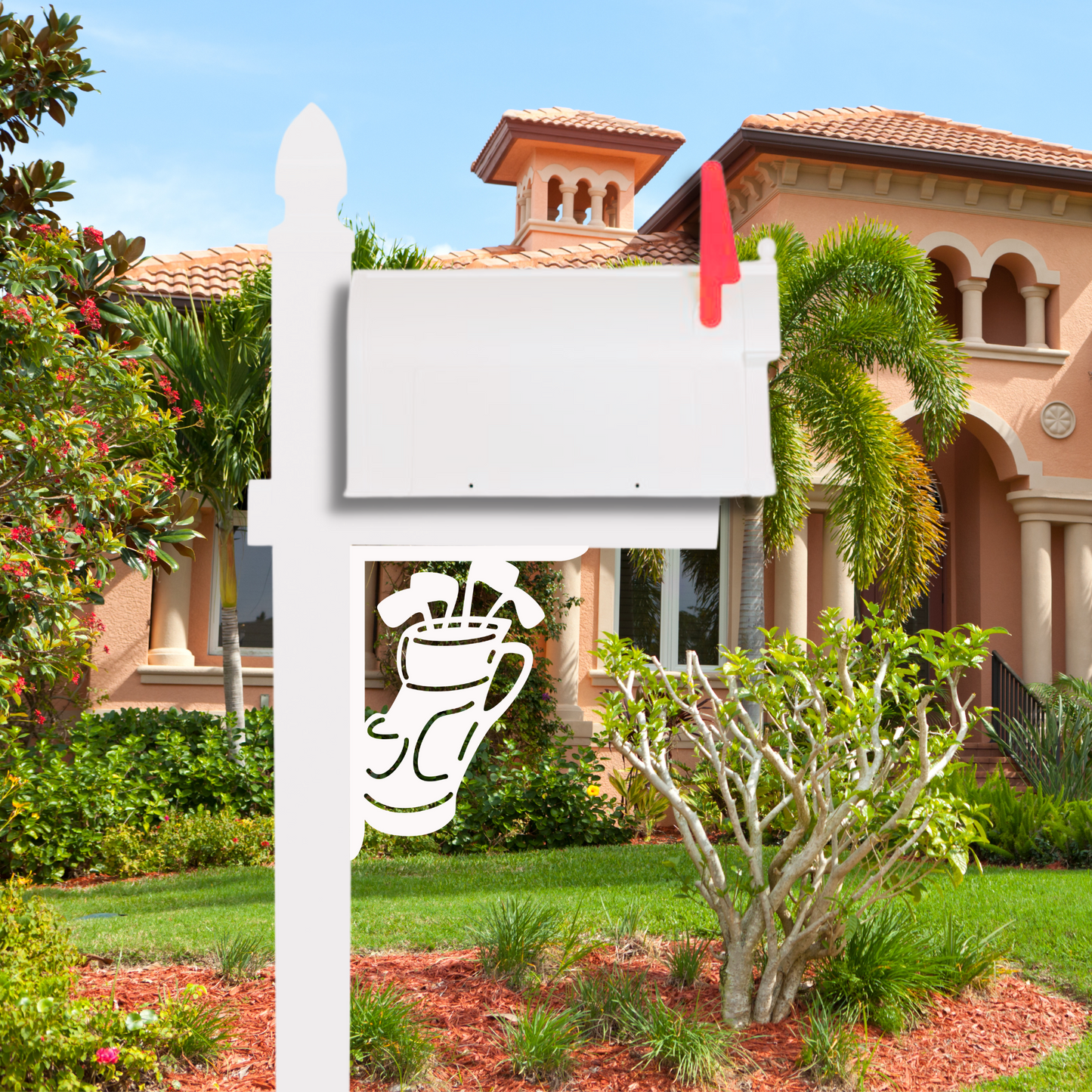 Mailbox Bracket - Golf Bag - Medium 12" x 16"