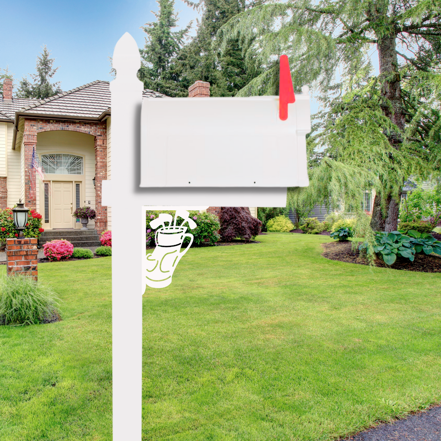 Mailbox Bracket - Golf Bag - Small 7" x 9"