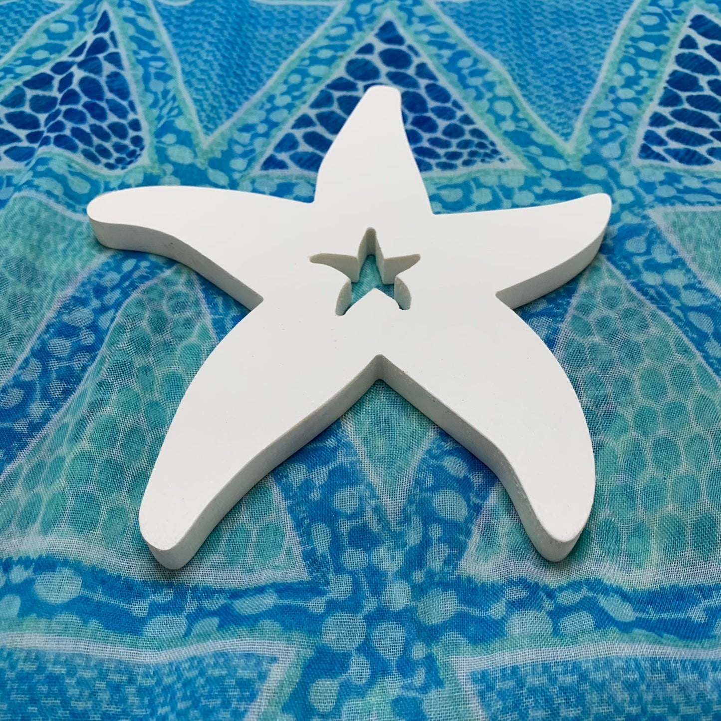 Shutter Embellishments - Starfish W/Star Wall Art Small approx 8X5, Custom, Outdoor Decor, Tropical, Ships Free to Mainland USA