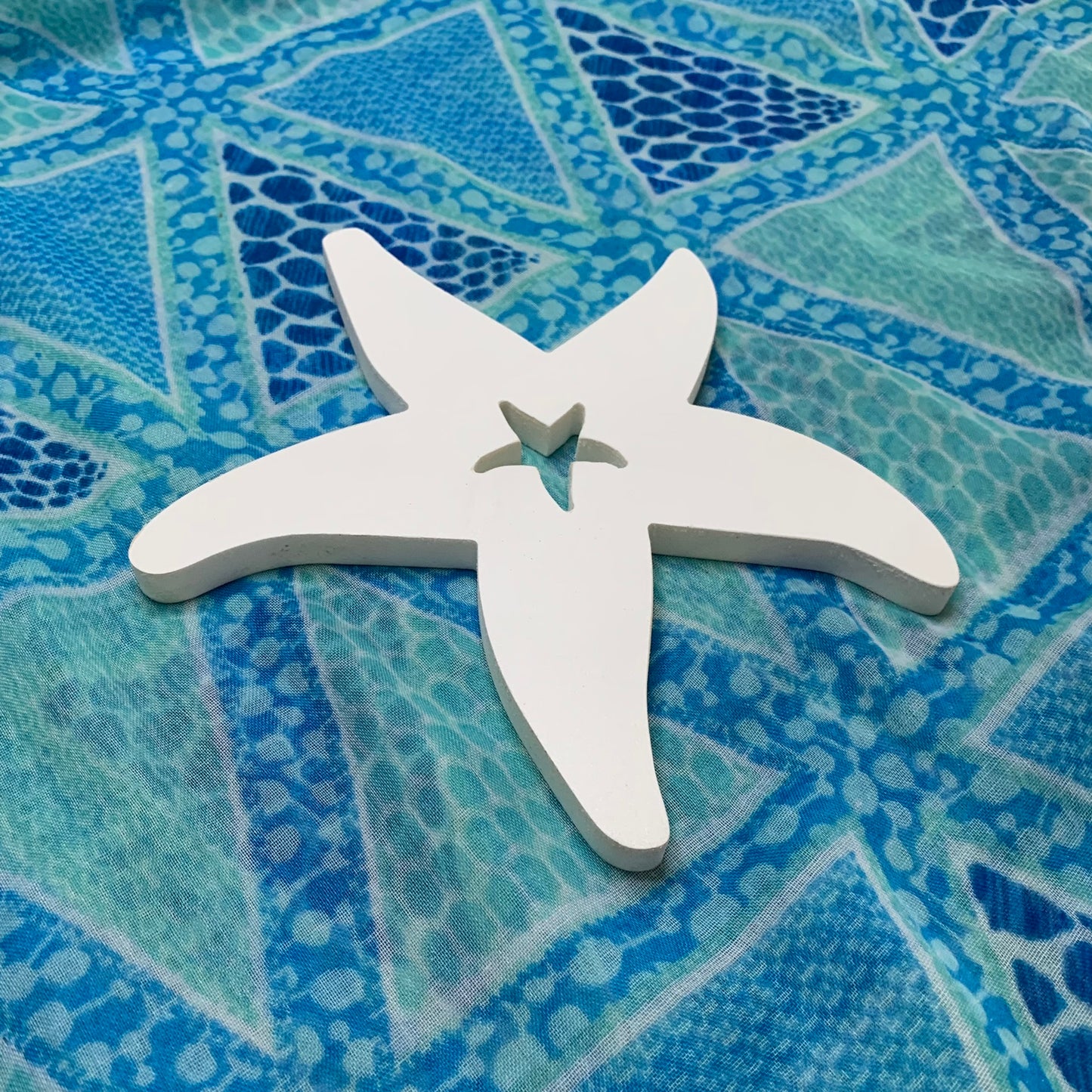 Shutter Embellishments - Starfish W/Star Wall Art Small approx 8X5, Custom, Outdoor Decor, Tropical, Ships Free to Mainland USA