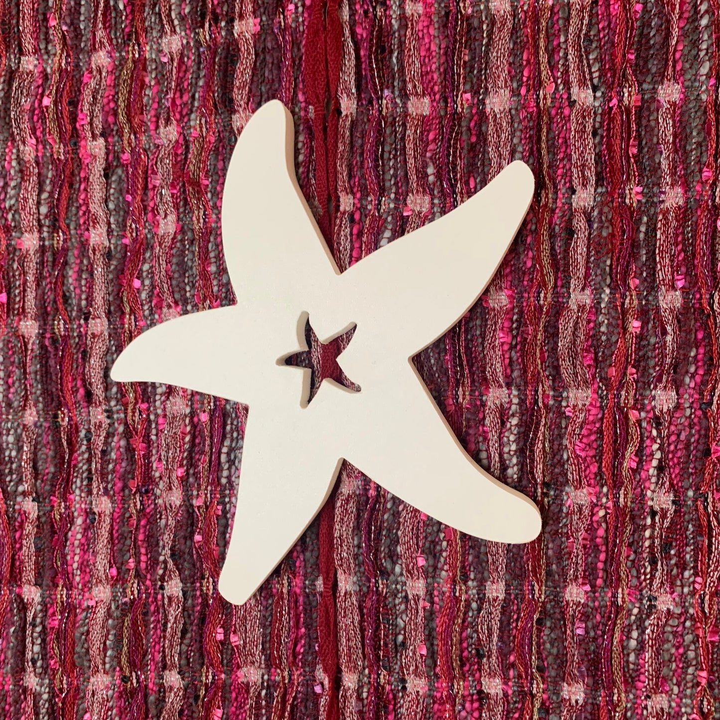 Shutter Embellishments - Starfish W/Star Wall Art Small approx 8X5, Custom, Outdoor Decor, Tropical, Ships Free to Mainland USA