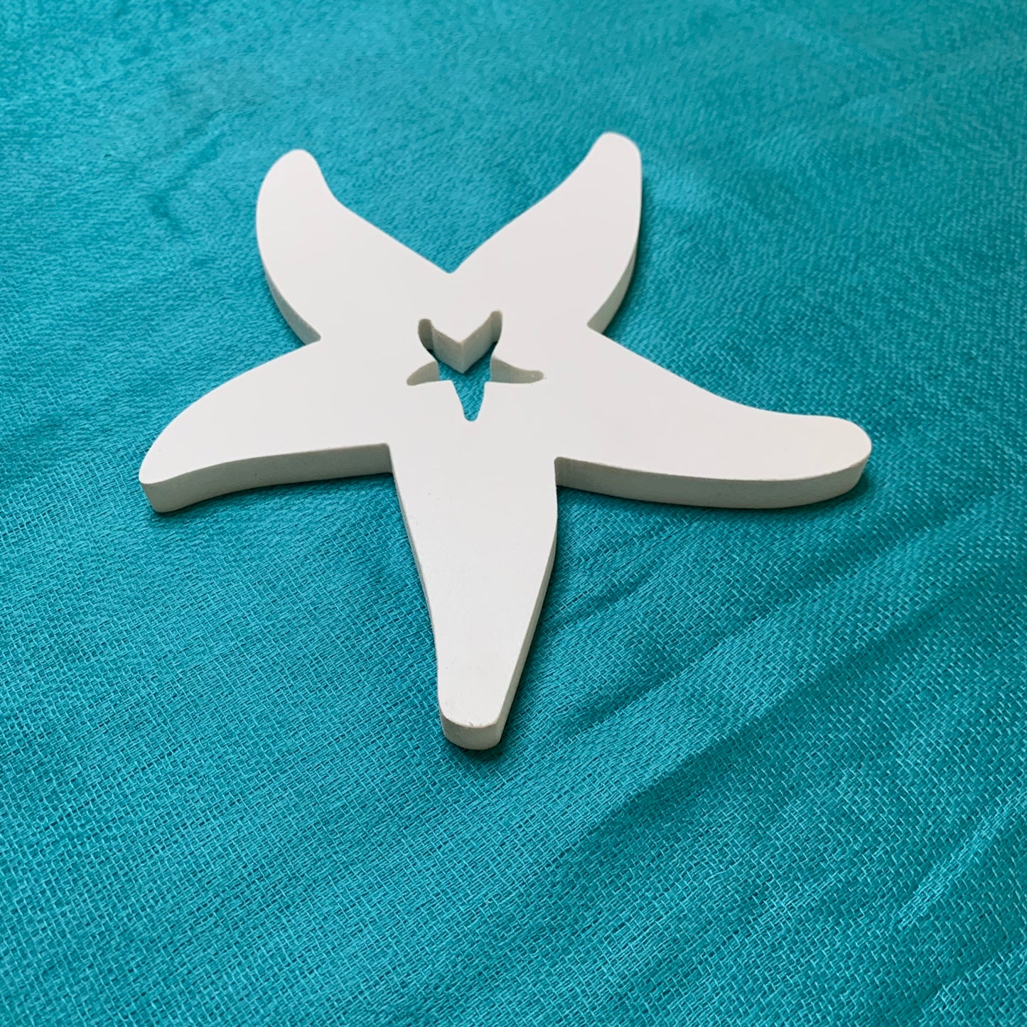 Shutter Embellishments - Starfish W/Star Wall Art Small approx 8X5, Custom, Outdoor Decor, Tropical, Ships Free to Mainland USA