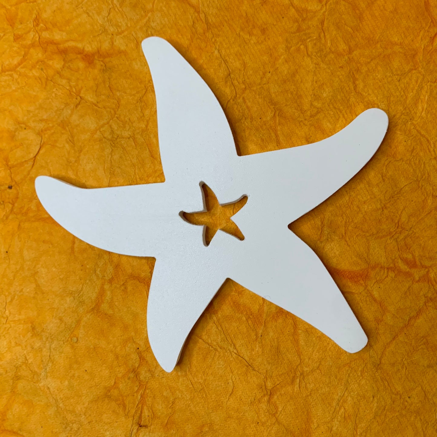 Shutter Embellishments - Starfish W/Star Wall Art Small approx 8X5, Custom, Outdoor Decor, Tropical, Ships Free to Mainland USA