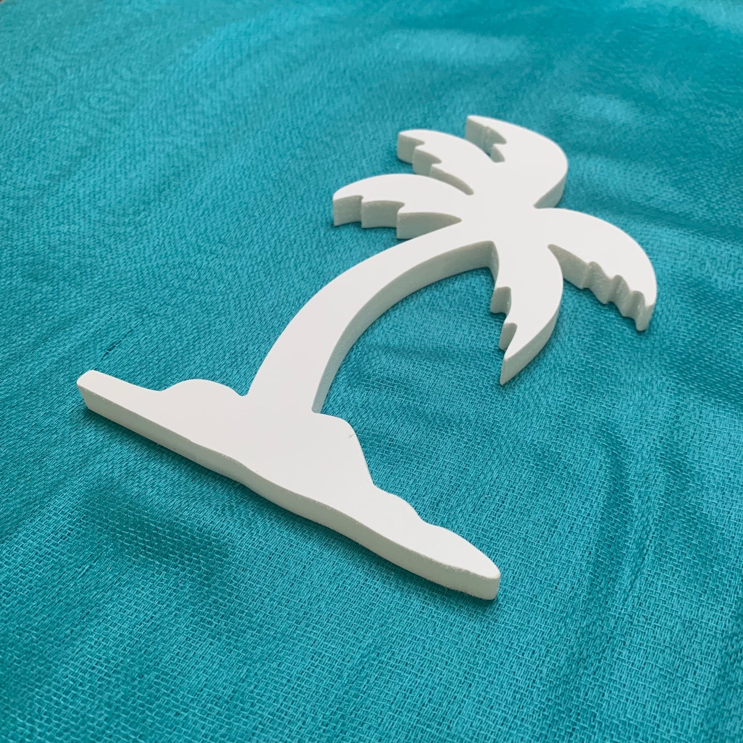 Shutter Embellishments - Palm Tree Island Wall Art Small approx 8" x 5", Custom, Outdoor Decor, Coastal, Tropical, Ships Free to Mainland USA