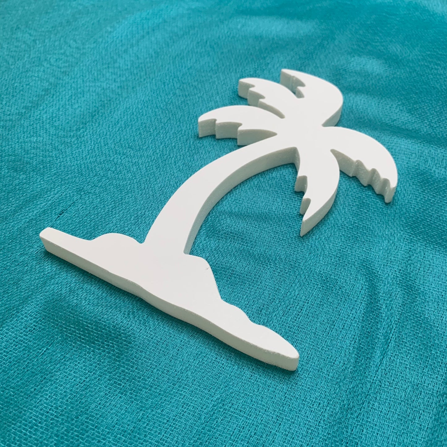 Shutter Embellishments - Palm Tree Island Wall Art Small approx 8" x 5", Custom, Outdoor Decor, Coastal, Tropical, Ships Free to Mainland USA