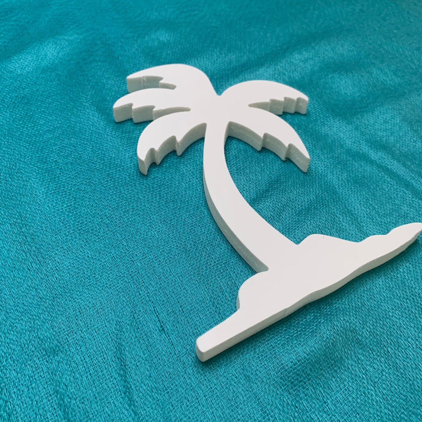 Shutter Embellishments - Palm Tree Island Wall Art Small approx 8" x 5", Custom, Outdoor Decor, Coastal, Tropical, Ships Free to Mainland USA