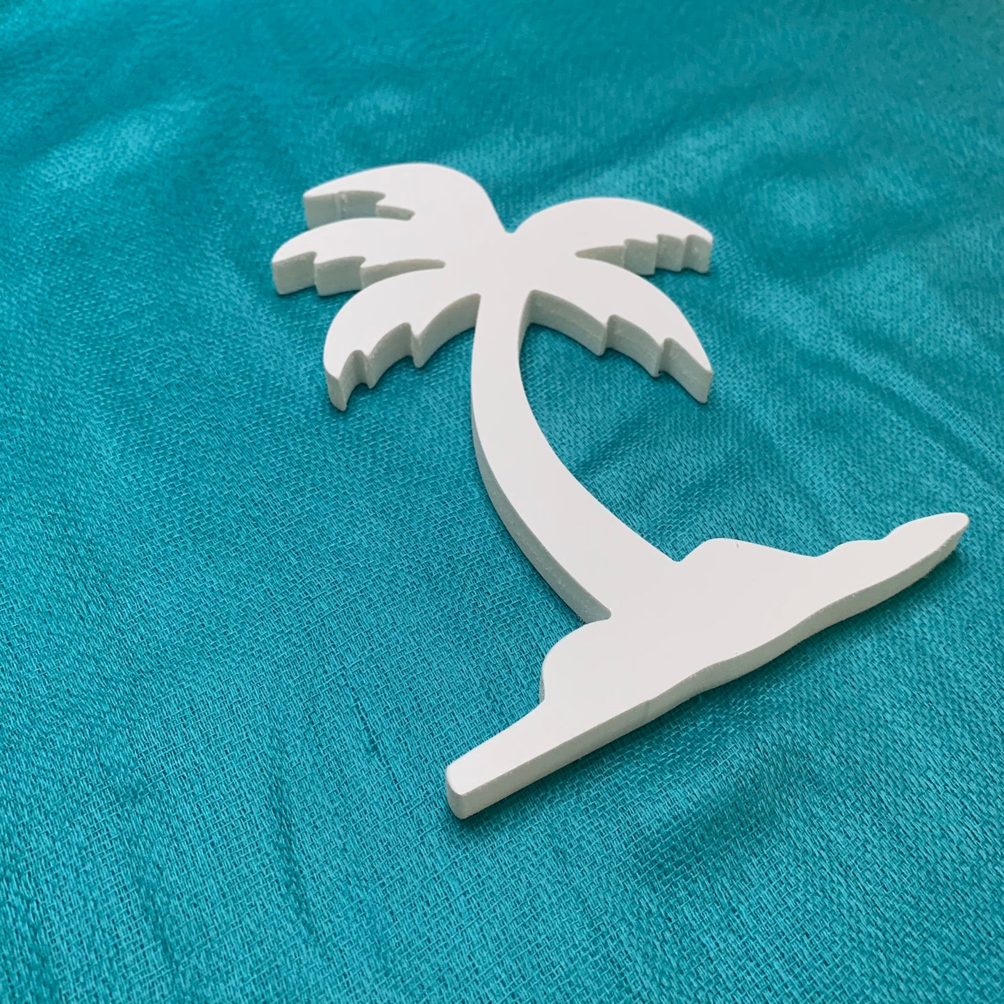 Shutter Embellishments - Palm Tree Island Wall Art Small approx 8" x 5", Custom, Outdoor Decor, Coastal, Tropical, Ships Free to Mainland USA