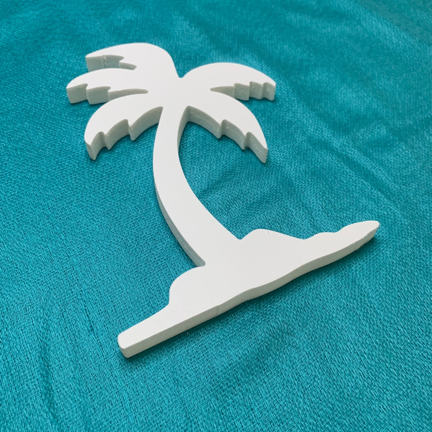 Shutter Embellishments - Palm Tree Island Wall Art Small approx 8" x 5", Custom, Outdoor Decor, Coastal, Tropical, Ships Free to Mainland USA