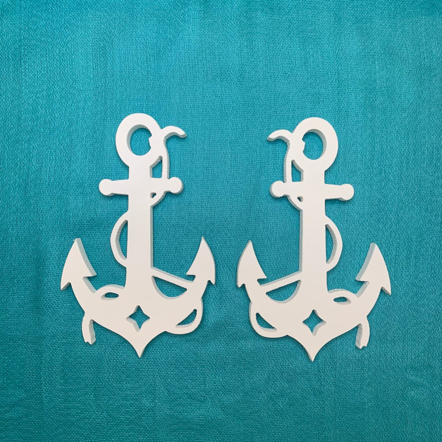 Shutter Embellishments - Anchor with Rope Wall Art Small approx 8" x 5", Custom, Outdoor Decor, Coastal, Tropical, Ships Free to Mainland USA
