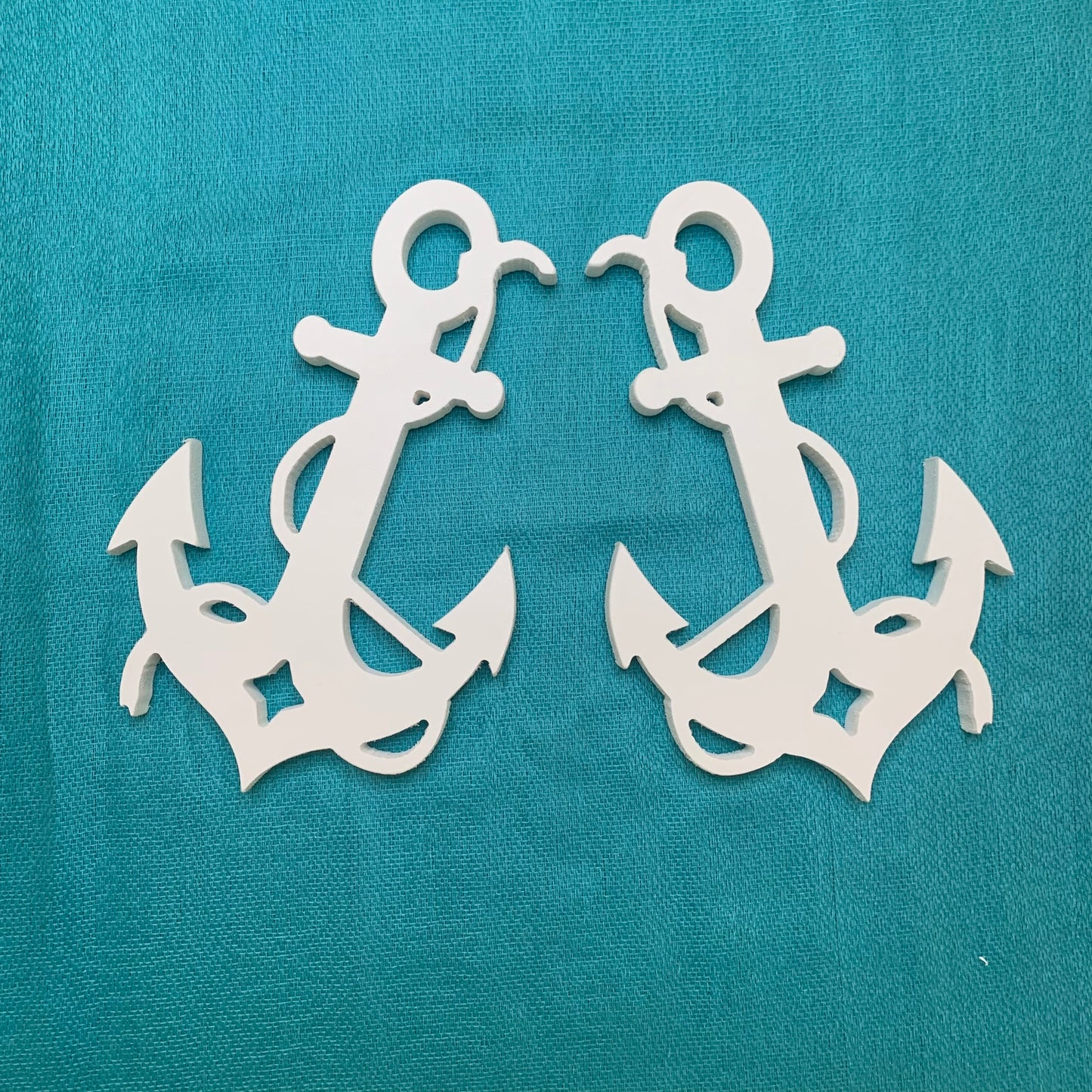 Shutter Embellishments - Anchor with Rope Wall Art Small approx 8" x 5", Custom, Outdoor Decor, Coastal, Tropical, Ships Free to Mainland USA