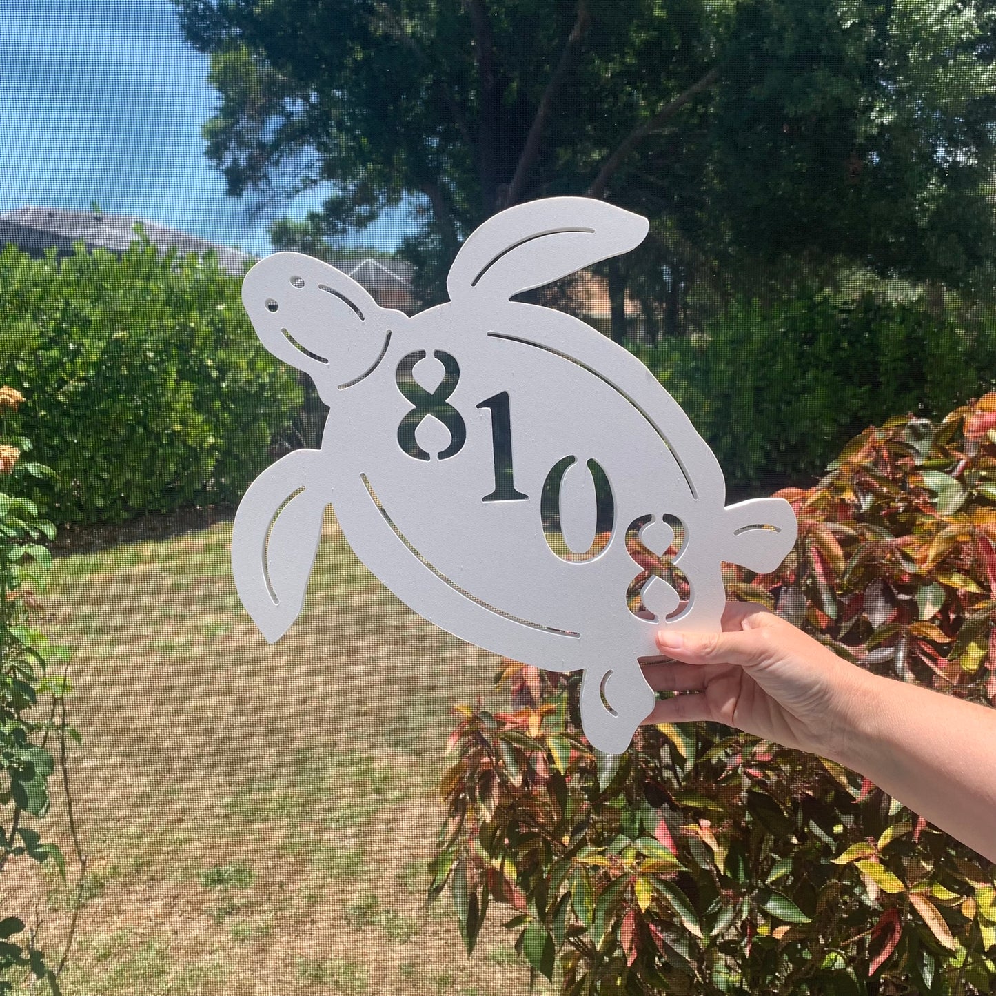 House Number Plaque - Turtle