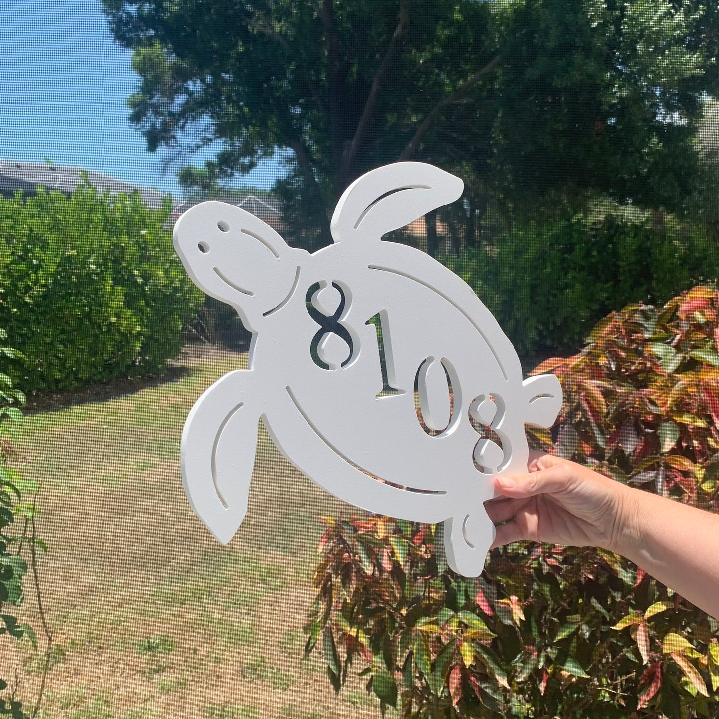 House Number Plaque - Turtle