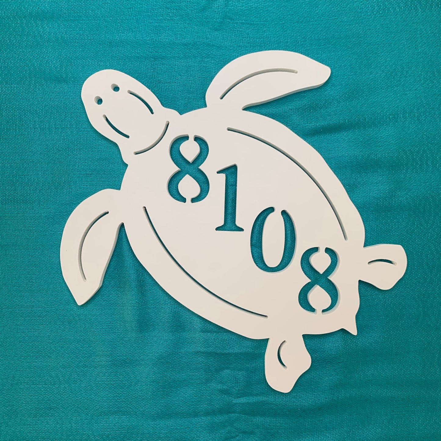 House Number Plaque - Turtle