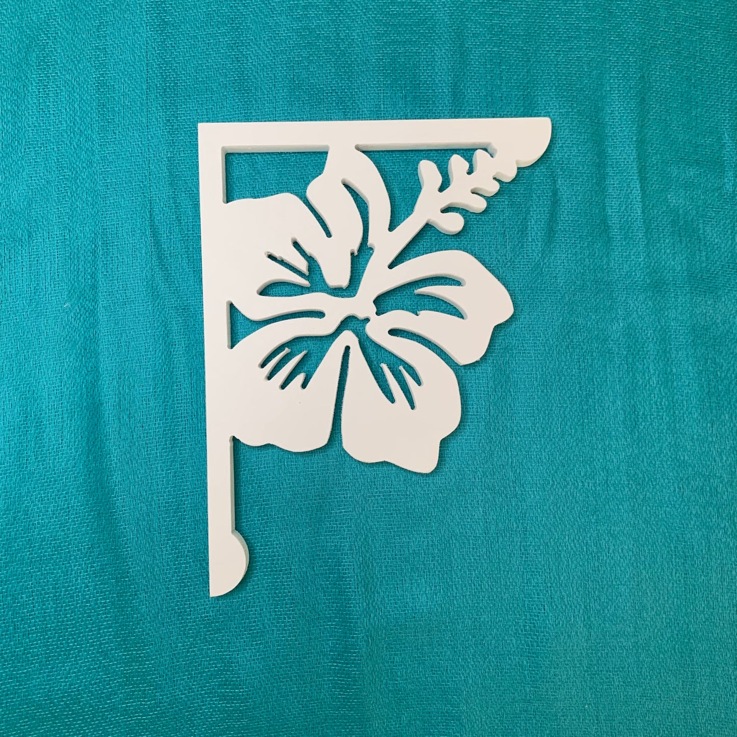Mailbox Bracket - Hibiscus - Small 7" x 9"