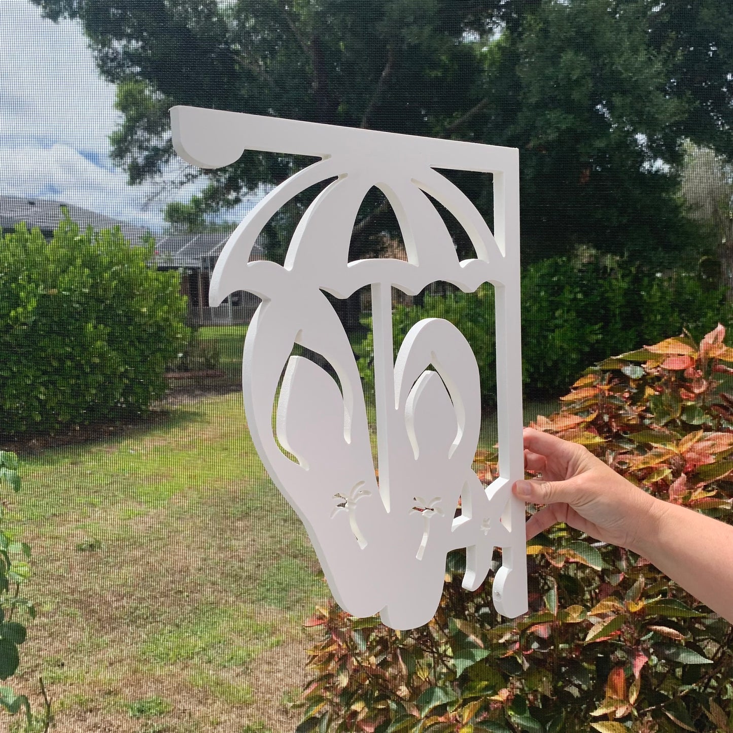 Mailbox Bracket - Flip Flop Umbrella - Medium 12" x 16"