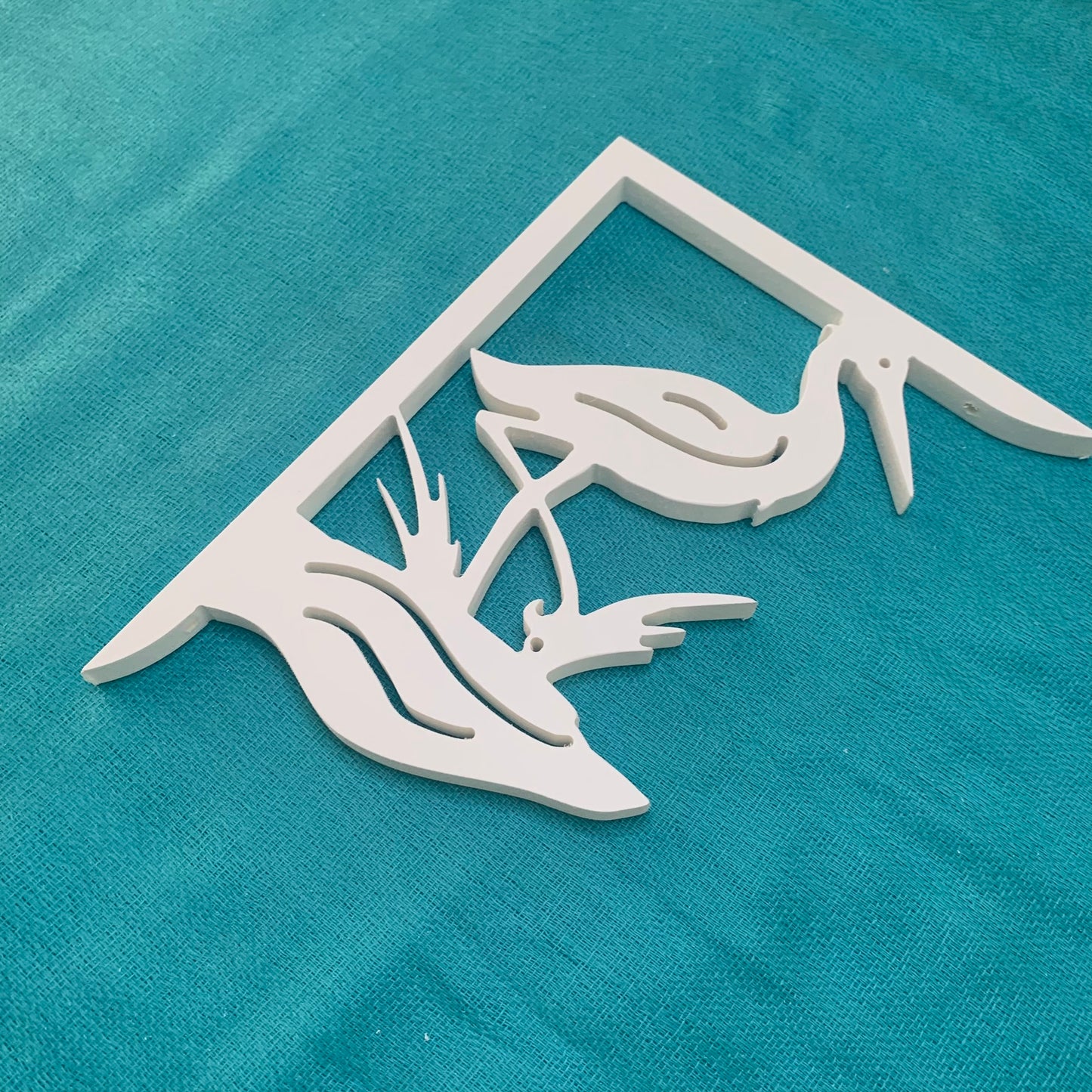 Mailbox Bracket - Heron - Small 7" x 9"