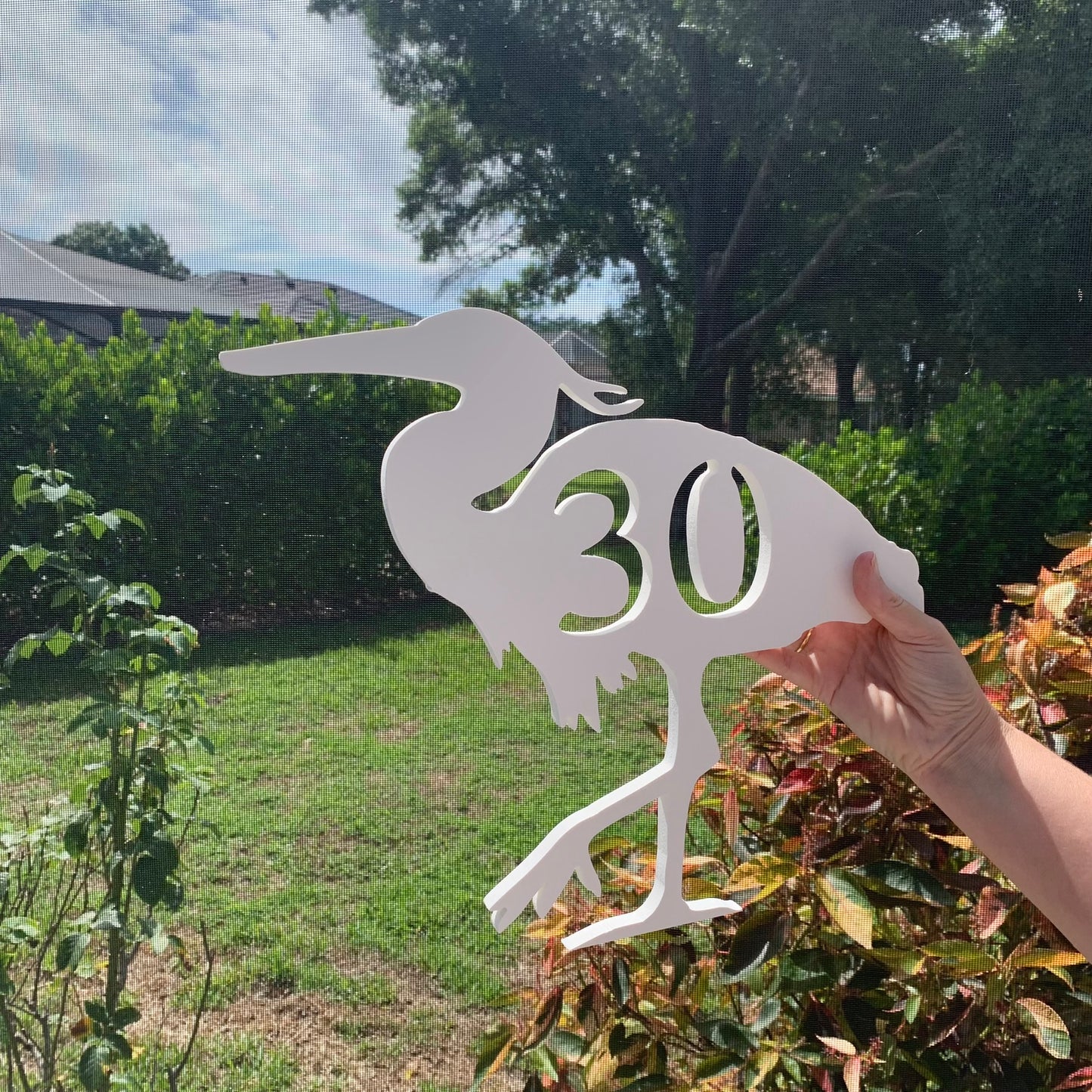 House Number Plaque - Heron