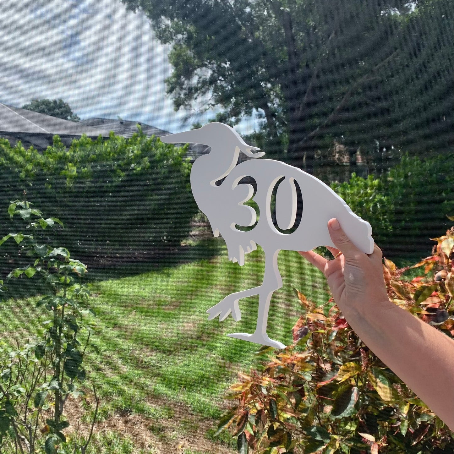 House Number Plaque - Heron