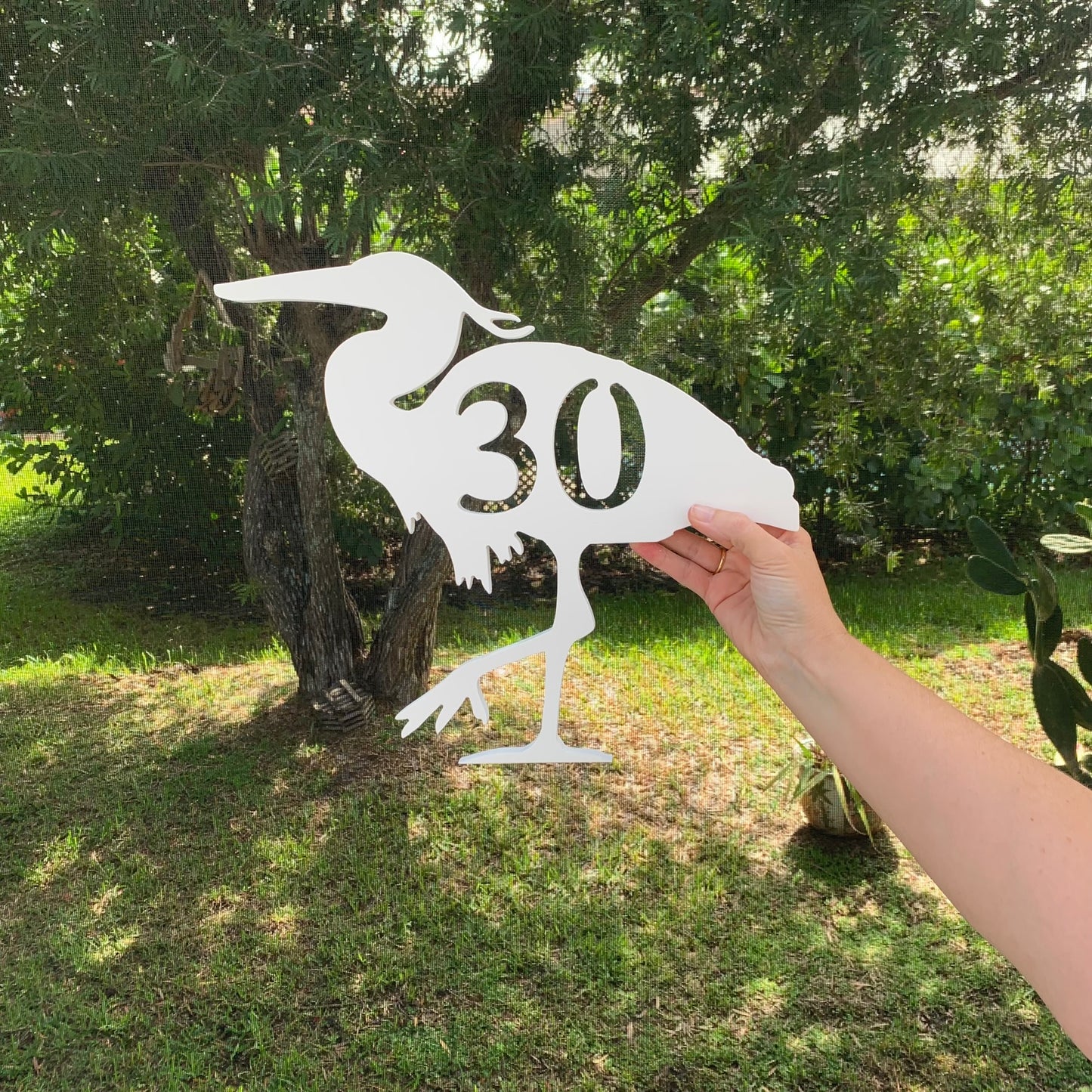 House Number Plaque - Heron