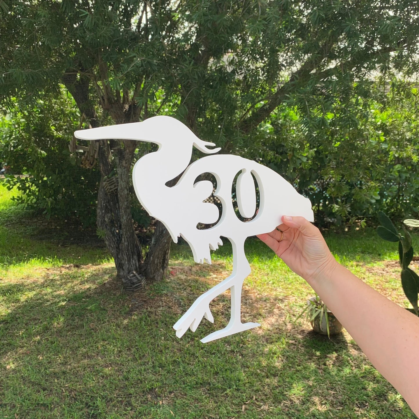 House Number Plaque - Heron