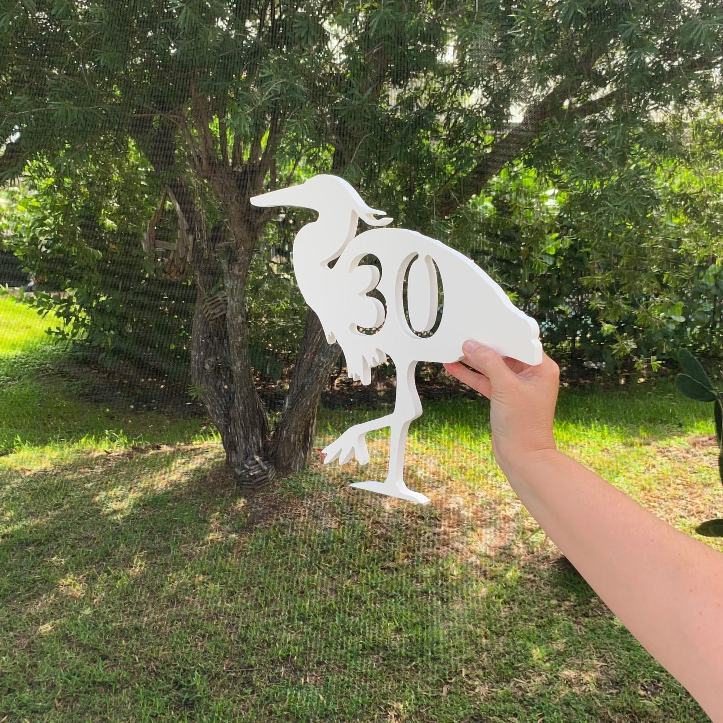 House Number Plaque - Heron