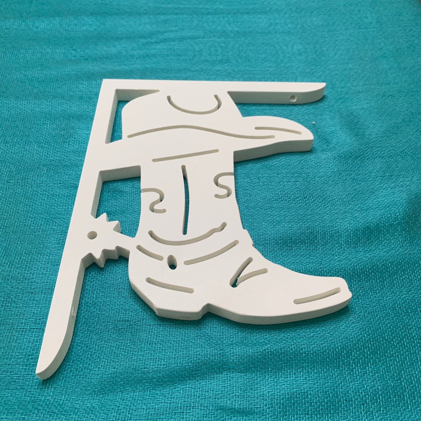 Mailbox Bracket - Cowboy Boot - Small 7" x 9"