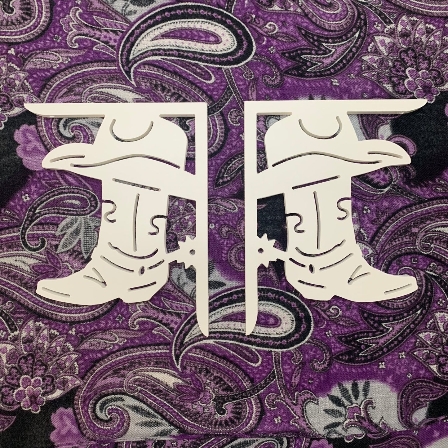 Screen Door Decor - Cowboy Boot Small X2, Custom Mailbox, Outdoor Decor, 7x9 inch Free Shipping to Mainland USA