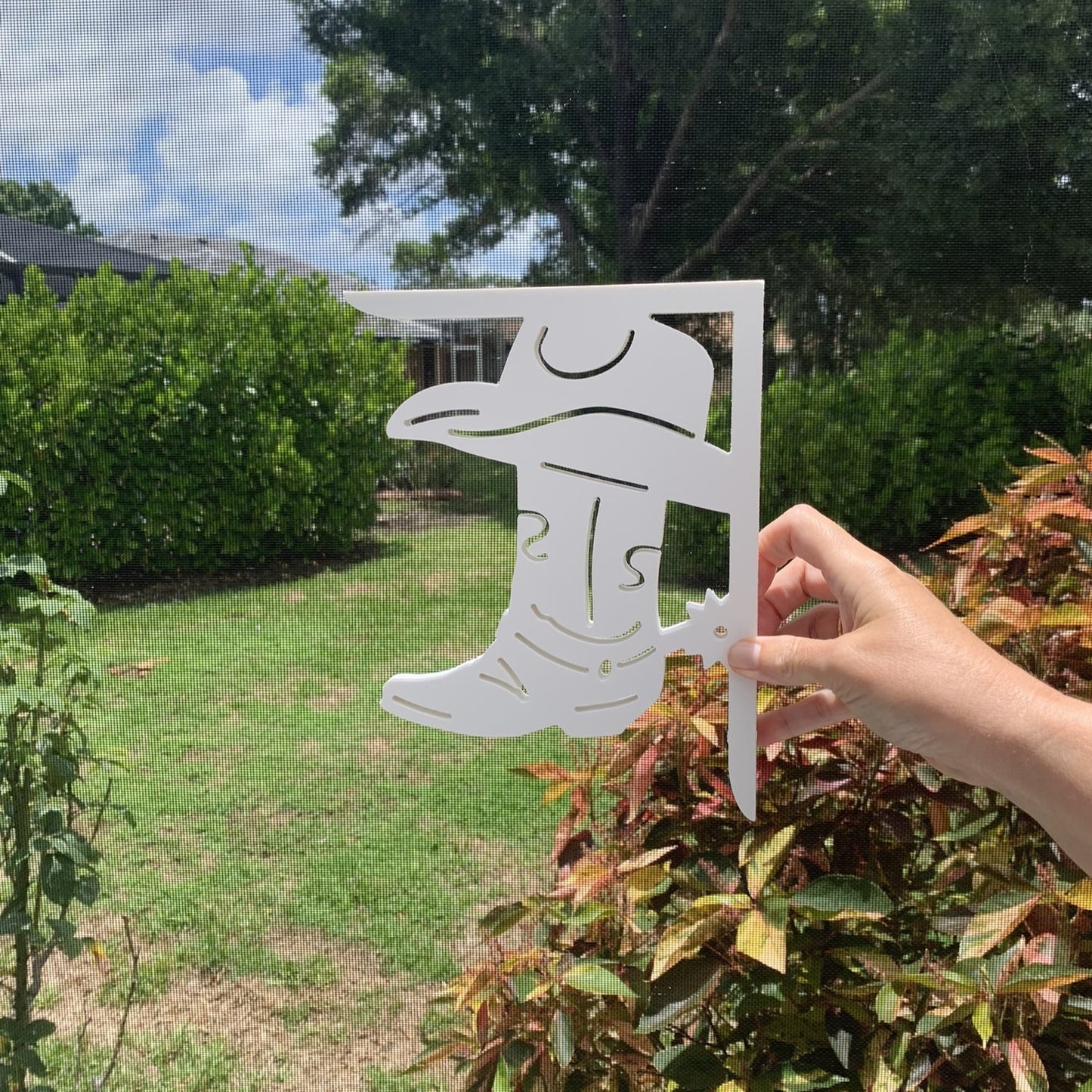 Mailbox Bracket - Cowboy Boot - Small 7" x 9"