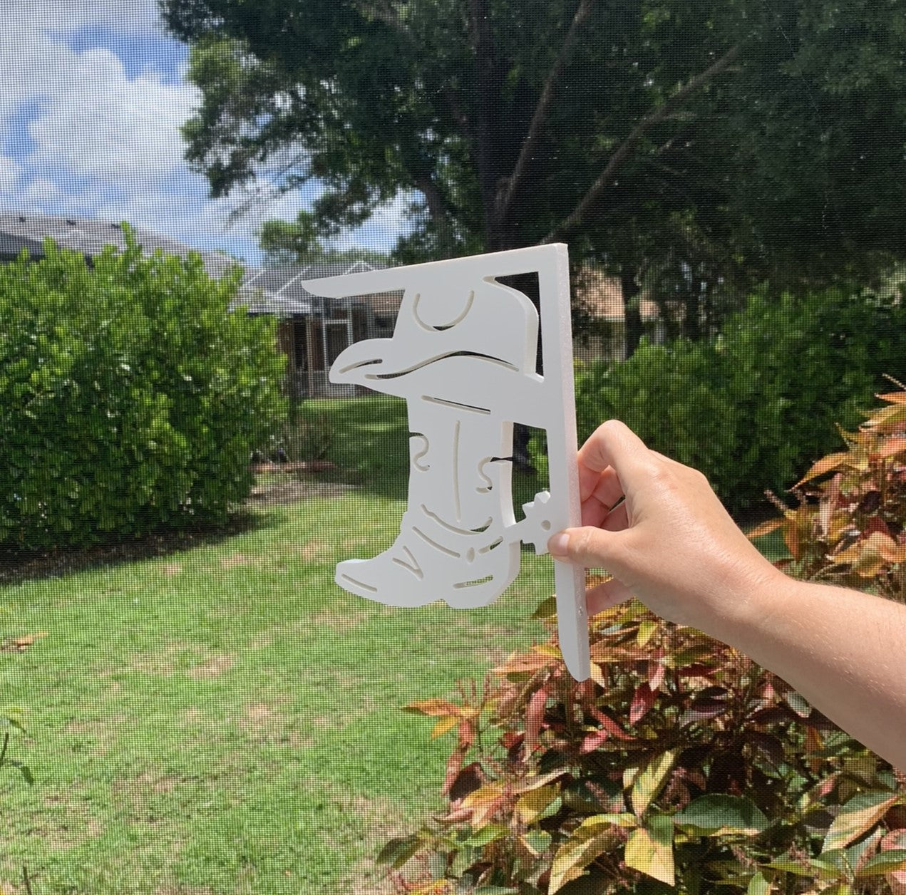 Mailbox Bracket - Cowboy Boot - Small 7" x 9"