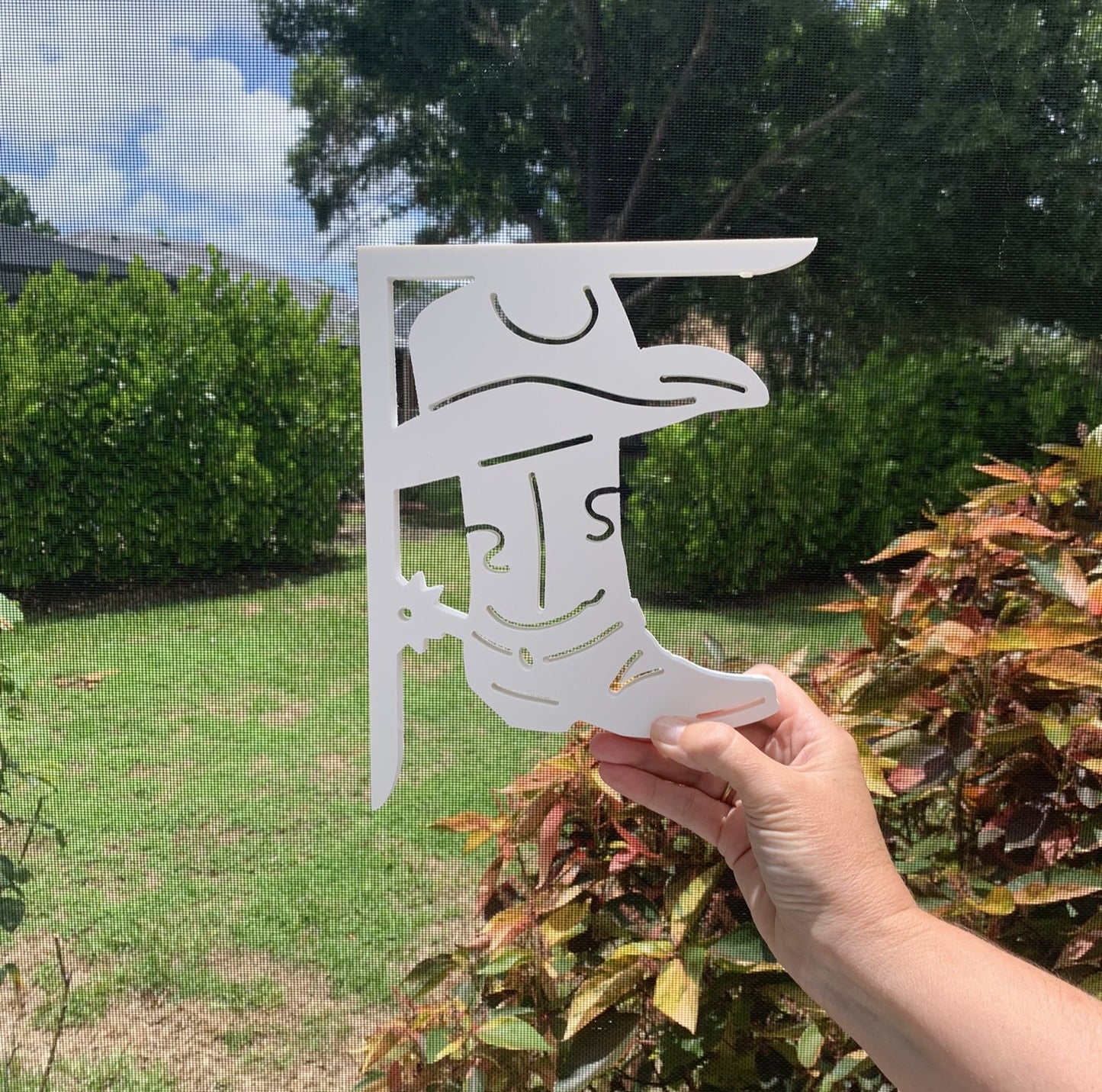 Mailbox Bracket - Cowboy Boot - Small 7" x 9"