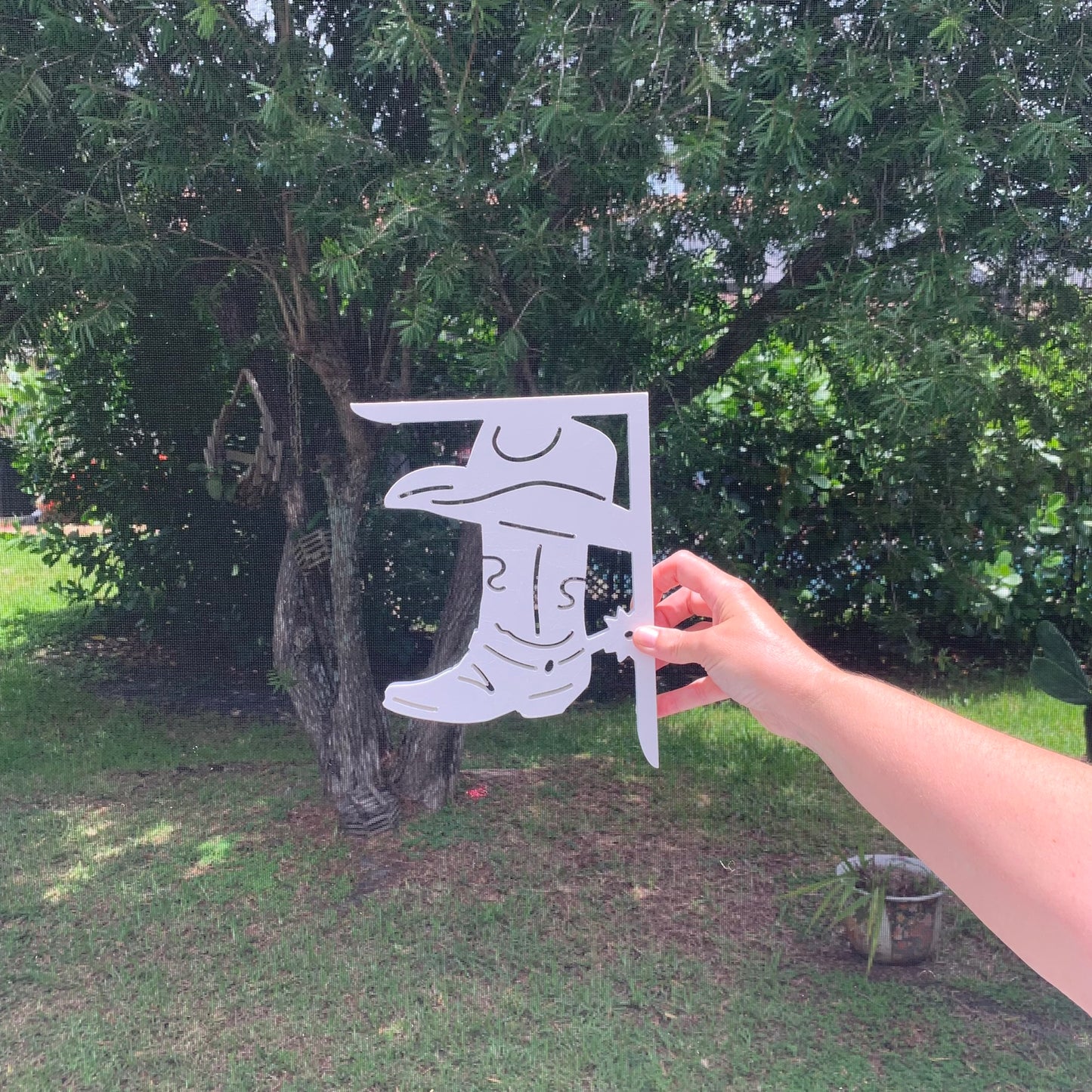 Mailbox Bracket - Cowboy Boot - Small 7" x 9"