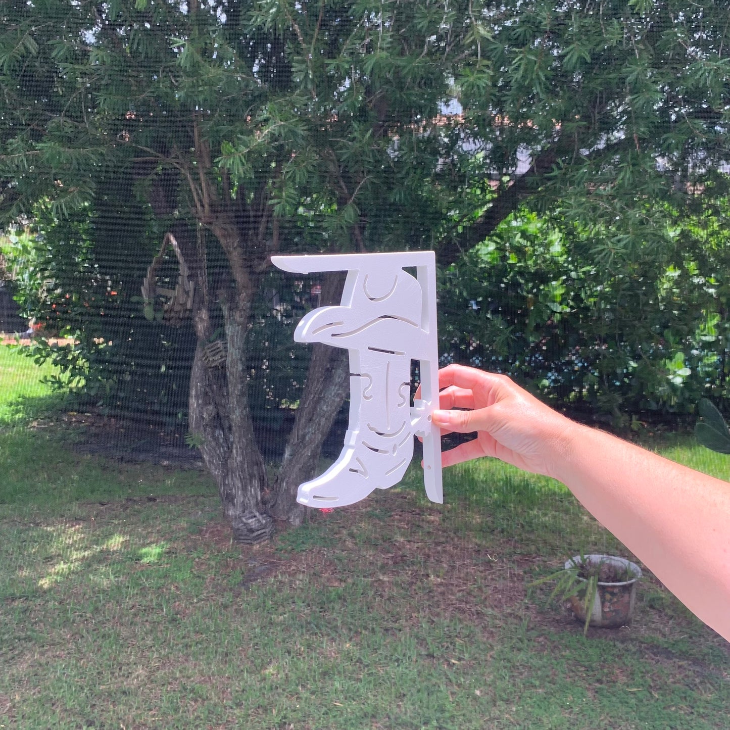 Mailbox Bracket - Cowboy Boot - Small 7" x 9"