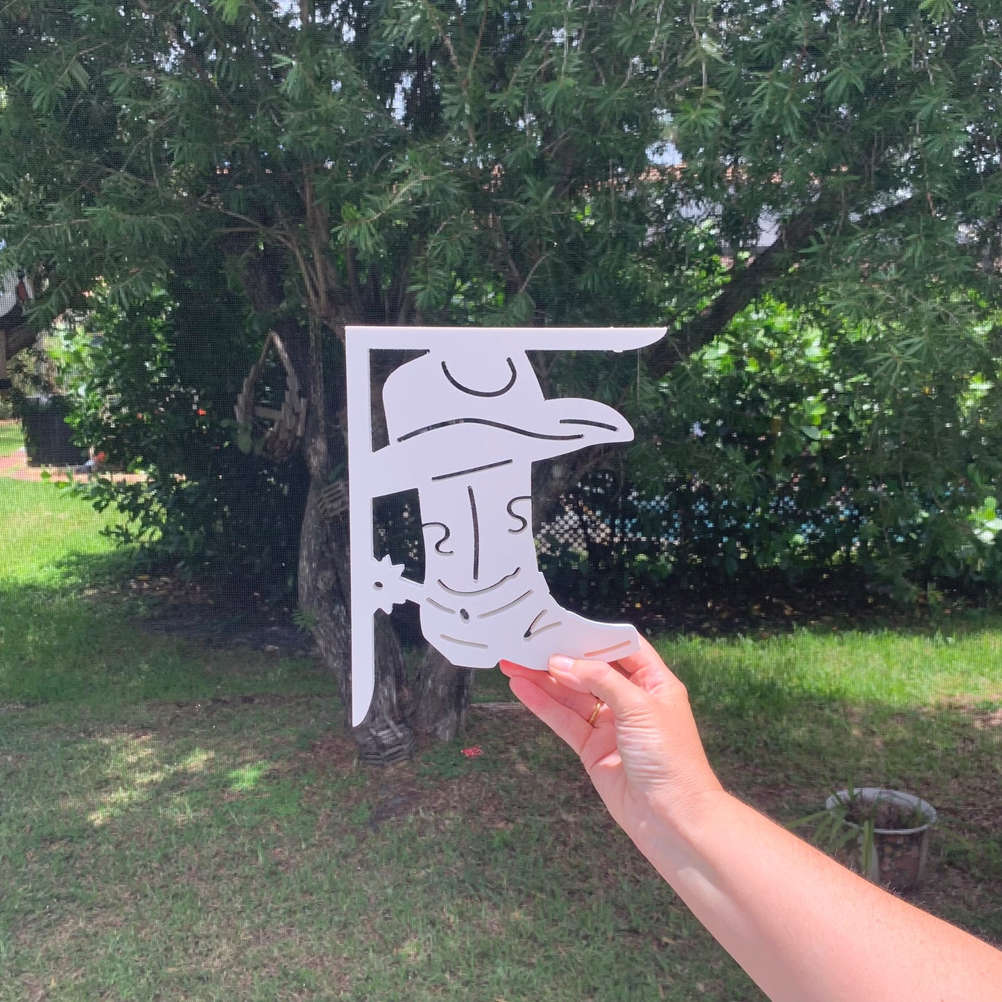 Mailbox Bracket - Cowboy Boot - Small 7" x 9"