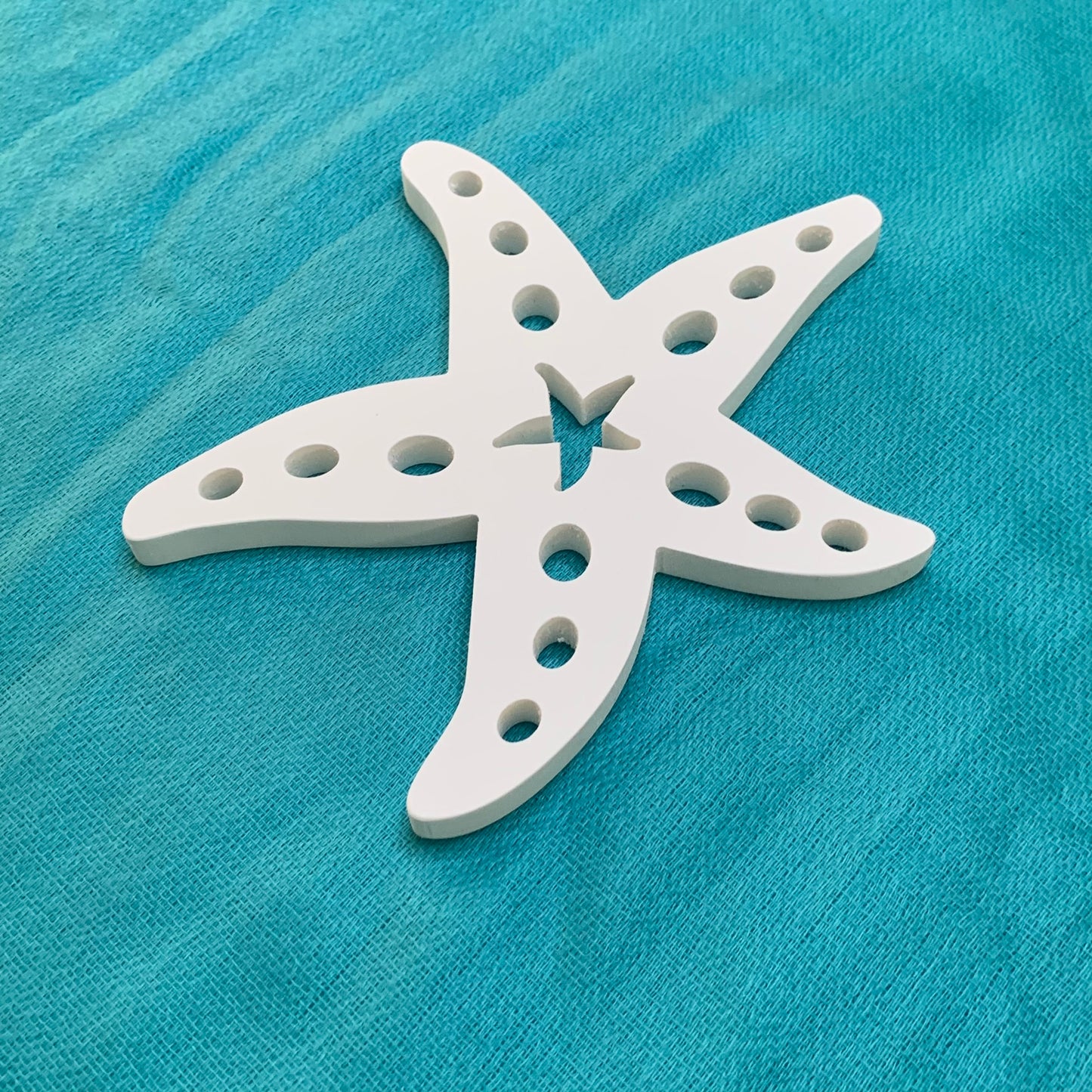 Shutter Embellishments - Starfish Wall Art Small approx 7" x 7", Custom, Outdoor Decor, Coastal, Tropical, Ships Free to Mainland USA