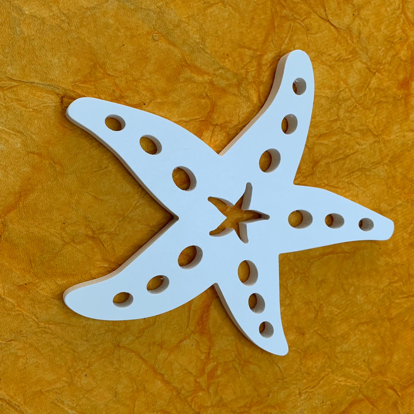 Shutter Embellishments - Starfish Wall Art Small approx 7" x 7", Custom, Outdoor Decor, Coastal, Tropical, Ships Free to Mainland USA