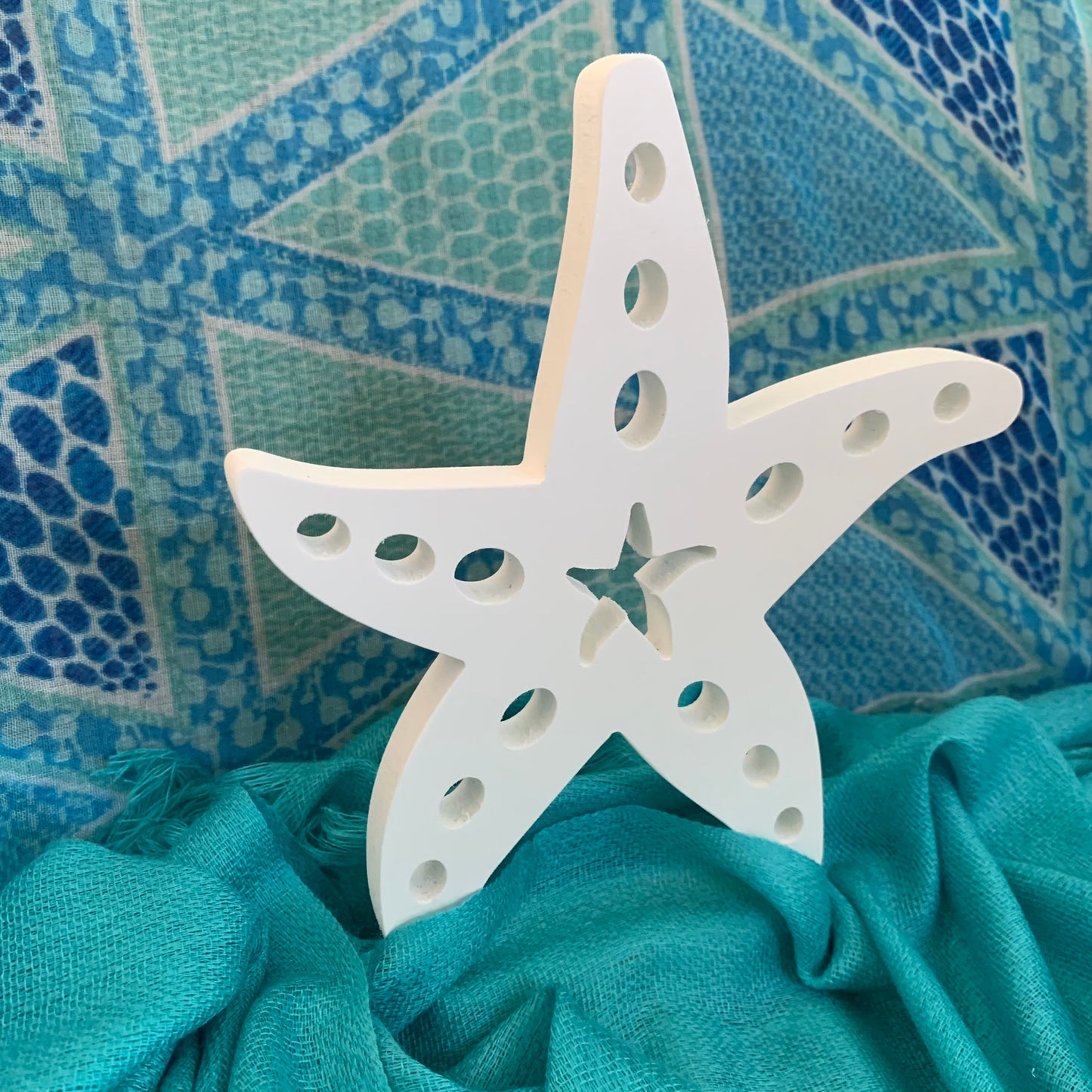 Shutter Embellishments - Starfish Wall Art Small approx 7" x 7", Custom, Outdoor Decor, Coastal, Tropical, Ships Free to Mainland USA