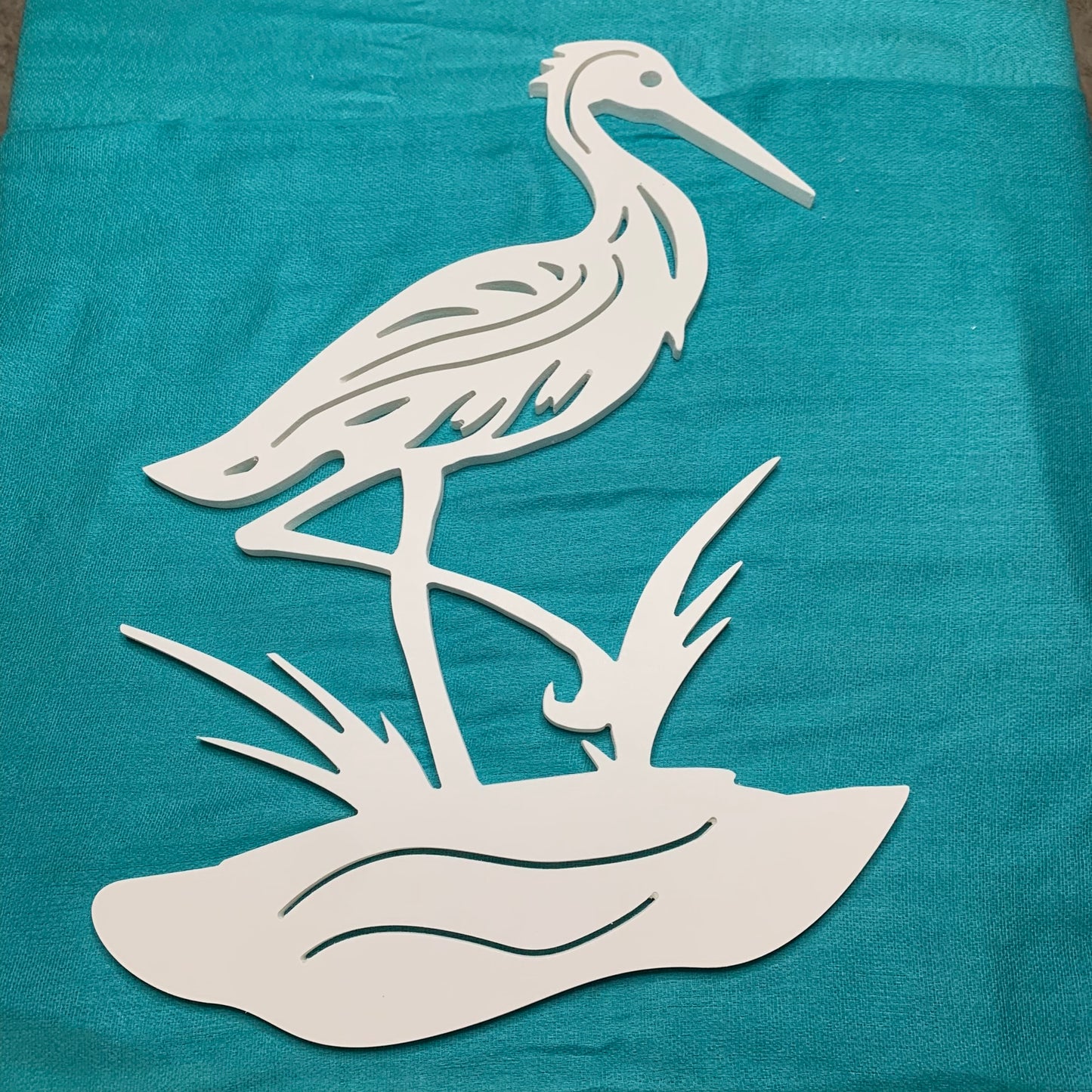 Wall Art, Heron, Tropical, Outdoor Decor, Housewarming Gift, Nautical, Coastal, Custom, PVC Wall Art, Long Lasting