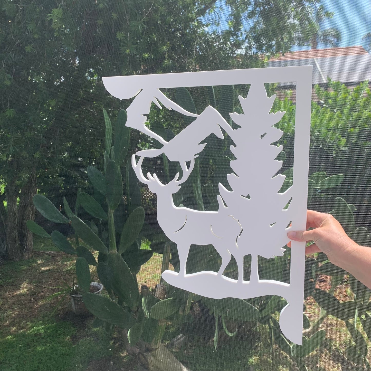 Mailbox Bracket - Deer Mountain - Large 16" x 21"